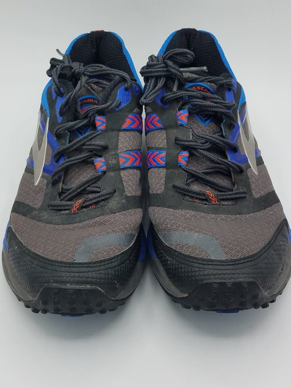 Brooks Cascadia 12 Trail Running Shoes Mens 10D Anthracite Blue 1102431D098
